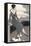 Art Deco Lady with Dog-Megan Meagher-Framed Stretched Canvas