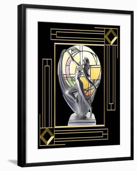Art Deco Lamp Frame 3-Art Deco Designs-Framed Giclee Print