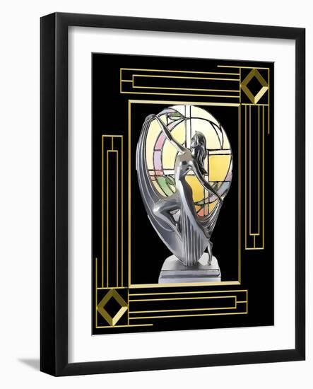 Art Deco Lamp Frame 3-Art Deco Designs-Framed Giclee Print