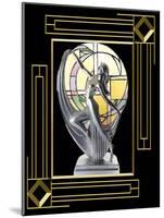 Art Deco Lamp Frame 3-Art Deco Designs-Mounted Giclee Print