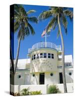 Art Deco Lifeguard Headquarters, South Beach, Miami Beach, Florida, USA-Fraser Hall-Stretched Canvas