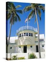 Art Deco Lifeguard Headquarters, South Beach, Miami Beach, Florida, USA-Fraser Hall-Stretched Canvas