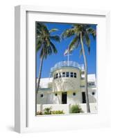 Art Deco Lifeguard Headquarters, South Beach, Miami Beach, Florida, USA-Fraser Hall-Framed Photographic Print