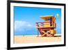 Art Deco Lifeguard House Miami-null-Framed Premium Giclee Print