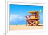 Art Deco Lifeguard House Miami-null-Framed Premium Giclee Print