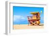 Art Deco Lifeguard House Miami-null-Framed Art Print