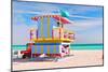 Art Deco Lifeguard House Miami-null-Mounted Art Print