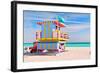 Art Deco Lifeguard House Miami-null-Framed Art Print