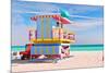 Art Deco Lifeguard House Miami-null-Mounted Art Print