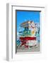 Art Deco Lifeguard Hut Florida-null-Framed Art Print