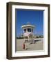 Art Deco Lifeguard Station, South Beach, Miami Beach, Florida, USA-Fraser Hall-Framed Photographic Print