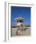 Art Deco Lifeguard Station, South Beach, Miami Beach, Florida, USA-Fraser Hall-Framed Photographic Print