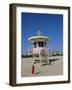 Art Deco Lifeguard Station, South Beach, Miami Beach, Florida, USA-Fraser Hall-Framed Photographic Print