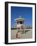 Art Deco Lifeguard Station, South Beach, Miami Beach, Florida, USA-Fraser Hall-Framed Photographic Print