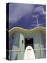 Art Deco Lifeguard Station, South Beach, Miami, Florida, USA-Robin Hill-Stretched Canvas