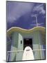 Art Deco Lifeguard Station, South Beach, Miami, Florida, USA-Robin Hill-Mounted Photographic Print