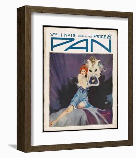 Art Deco Magazine Cover-null-Framed Art Print