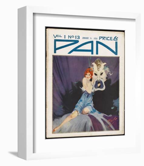 Art Deco Magazine Cover-null-Framed Art Print