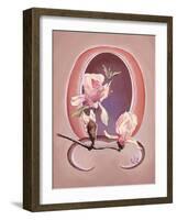 Art Deco Magnolias-Judy Mastrangelo-Framed Giclee Print