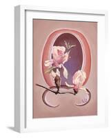 Art Deco Magnolias-Judy Mastrangelo-Framed Giclee Print