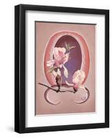 Art Deco Magnolias-Judy Mastrangelo-Framed Premium Giclee Print