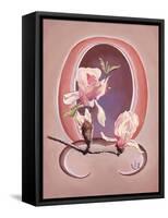 Art Deco Magnolias-Judy Mastrangelo-Framed Stretched Canvas