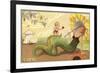 Art Deco Mermaid, Carmel, California-null-Framed Premium Giclee Print