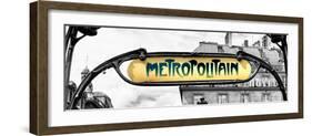 Art Deco Metropolitain Sign, Metro, Subway, the Louvre Station, Paris, France, Europe-Philippe Hugonnard-Framed Photographic Print