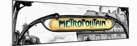 Art Deco Metropolitain Sign, Metro, Subway, the Louvre Station, Paris, France, Europe-Philippe Hugonnard-Mounted Photographic Print