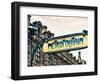 Art Deco Metropolitain Sign, Metro, Subway, the Louvre Station, Paris, France, Europe-Philippe Hugonnard-Framed Photographic Print