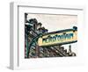 Art Deco Metropolitain Sign, Metro, Subway, the Louvre Station, Paris, France, Europe-Philippe Hugonnard-Framed Photographic Print