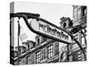 Art Deco Metropolitain Sign, Metro, Subway, the Louvre Station, Paris, France, Europe-Philippe Hugonnard-Stretched Canvas