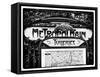 Art Deco Metropolitain Sign, Metro, Subway, the Tuileries Station, Paris, France-Philippe Hugonnard-Framed Stretched Canvas