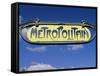 Art Deco Metropolitain (Subway) Sign, Paris, France, Europe-Gavin Hellier-Framed Stretched Canvas