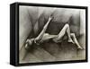 Art Deco Nude -11-08-22-Corne Akkers-Framed Stretched Canvas