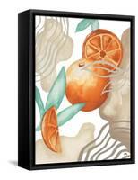 Art Deco Orange-Elizabeth Medley-Framed Stretched Canvas