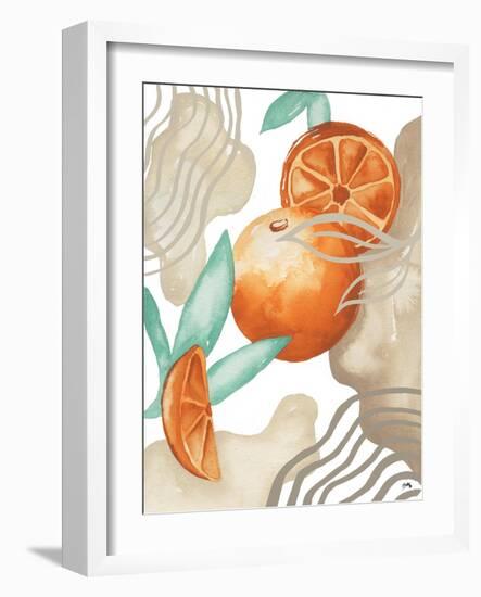 Art Deco Orange-Elizabeth Medley-Framed Art Print