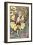 Art Deco Pansies-null-Framed Art Print