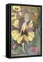 Art Deco Pansies-null-Framed Stretched Canvas