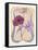 Art Deco Petunias-Judy Mastrangelo-Framed Stretched Canvas