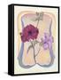 Art Deco Petunias-Judy Mastrangelo-Framed Stretched Canvas