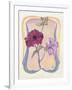 Art Deco Petunias-Judy Mastrangelo-Framed Giclee Print