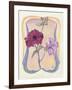 Art Deco Petunias-Judy Mastrangelo-Framed Giclee Print