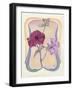 Art Deco Petunias-Judy Mastrangelo-Framed Giclee Print