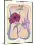 Art Deco Petunias-Judy Mastrangelo-Mounted Giclee Print