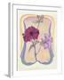 Art Deco Petunias-Judy Mastrangelo-Framed Giclee Print