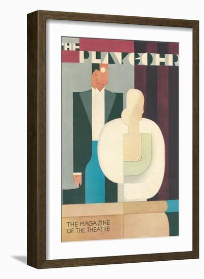 Art Deco Playgoer Magazine Cover-null-Framed Art Print