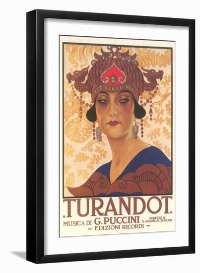 Art Deco Poster for Turandot-null-Framed Art Print