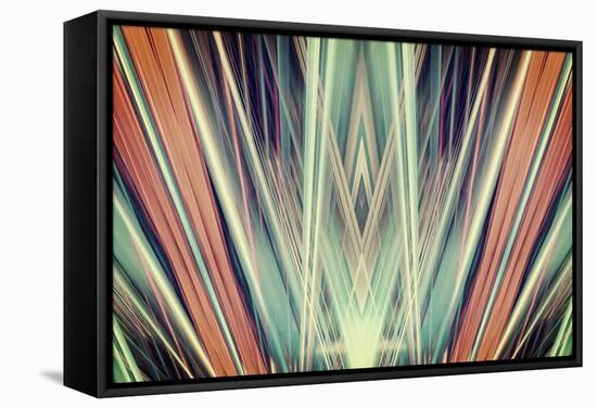 Art Deco Spotlights Background-Steve18-Framed Stretched Canvas