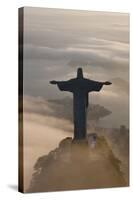 Art Deco Statue of Jesus, Corcovado Mountain, Rio de Janeiro, Brazil-Peter Adams-Stretched Canvas